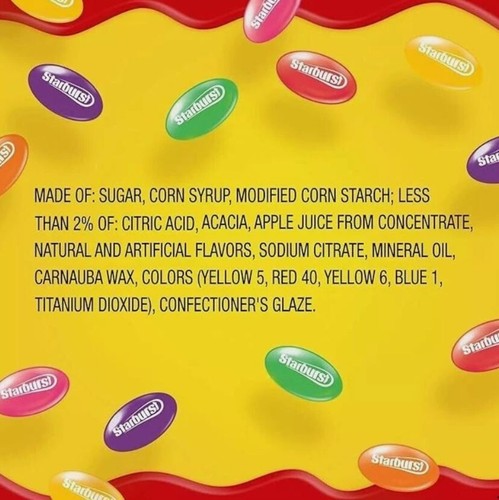 Limited Starburst Original Jelly Beans Chewy Candy Bulk Jar 54oz (3lbs 6oz) - Picture 5 of 5
