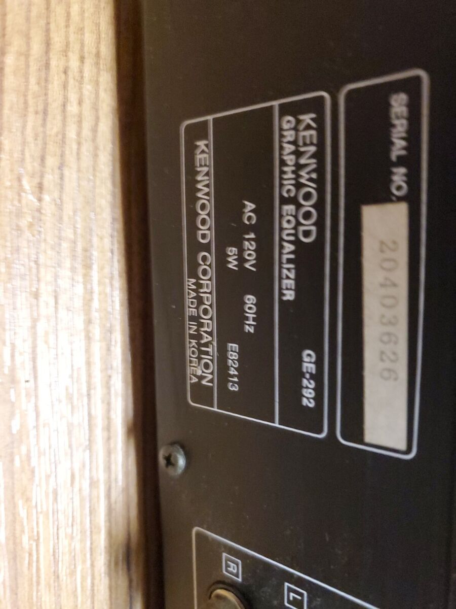 Vintage Kenwood GE-292 Stereo Graphic Equalizer 7 Band Dual Vintage Kenwood GE-292 Stereo Graphic Equalizer 7 Band Dual