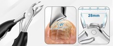 Curved Blade Toenail Clippers for Thick Ingrown Toe Nails Heavy Duty Ultra Sharp