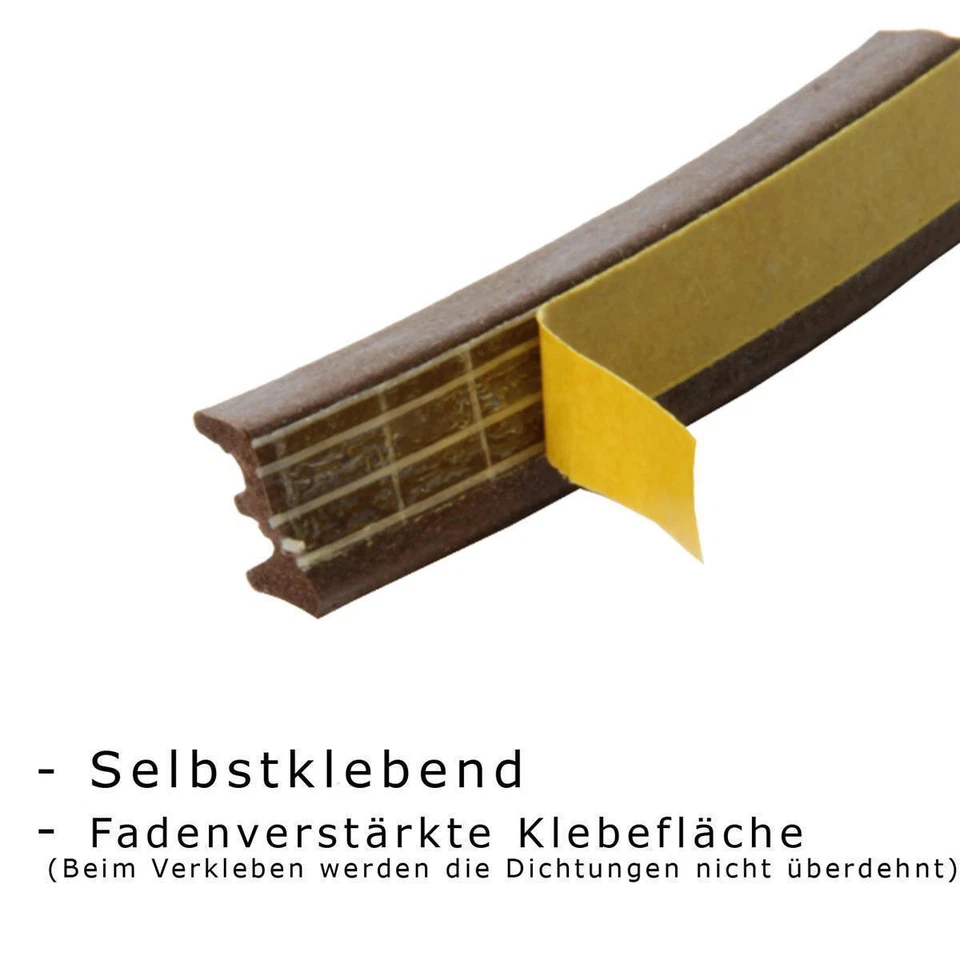 Fensterdichtung Selbstklebend Gummidichtung Türdichtung Dichtband EPDM Dichtung - Bild 2 von 3