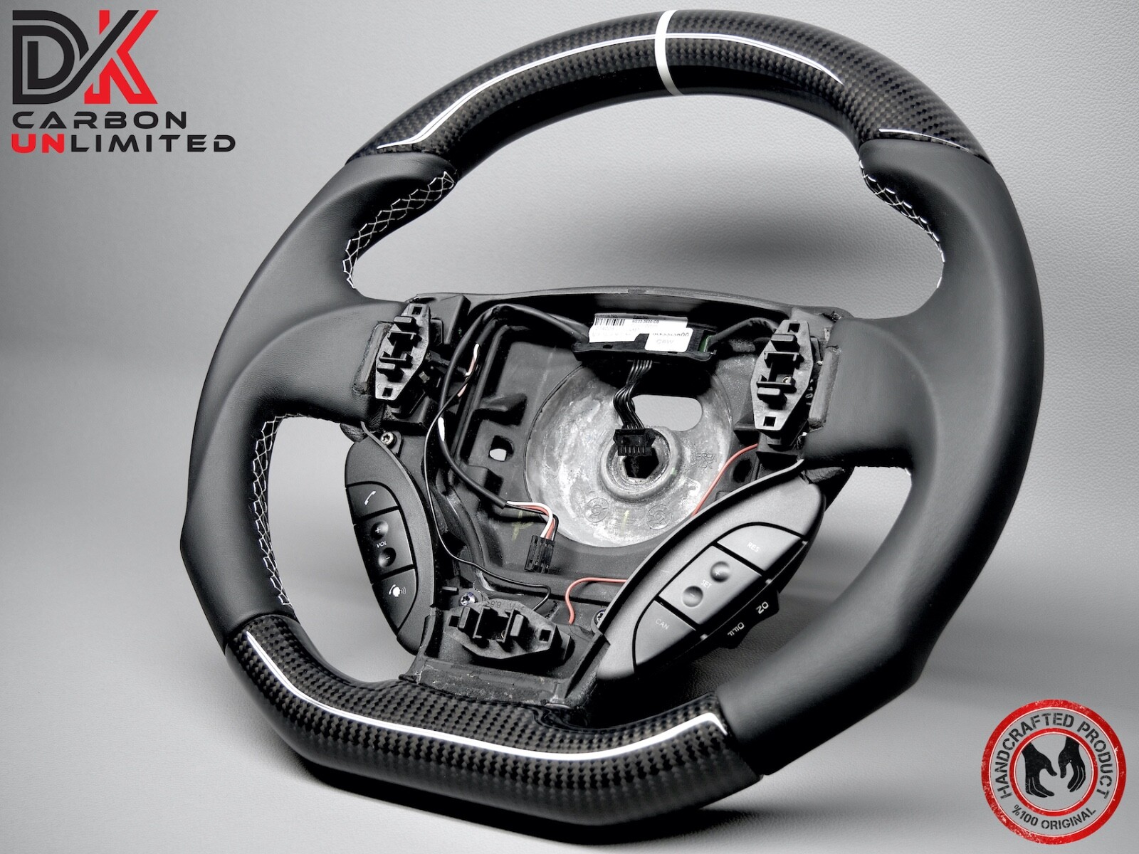Aston Martin DB9 DBS Rapide Vantage Virage 5mm White Carbon Steering Wheel v1