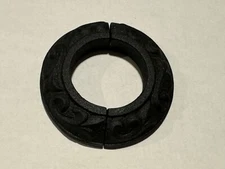  Black Radiator Pipe Flanges Aluminum Escutcheon Ring Plate 1.69" ID 3" OD