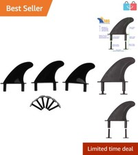 Universal Soft Top Surfboard Fins - 3 Pack Re...