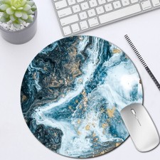 Image of Black Fabric Mouse Mat Pad High Quality 5mm Thick Non Slip Foam 22cm x 22cm UK