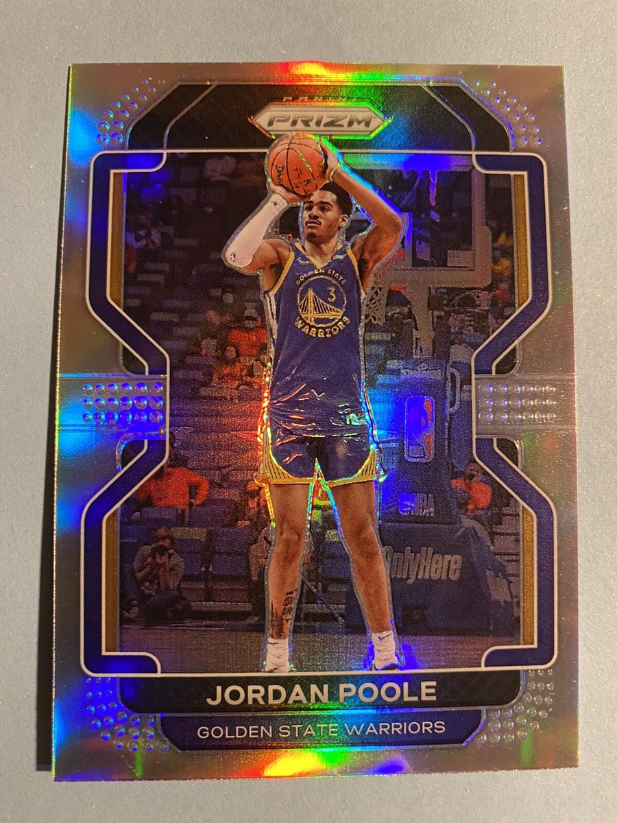 2021-22 Panini Prizm Basketball Jordan Poole Silver Holo 2021-22 Panini Prizm Basketball Jordan Poole Silver Holo