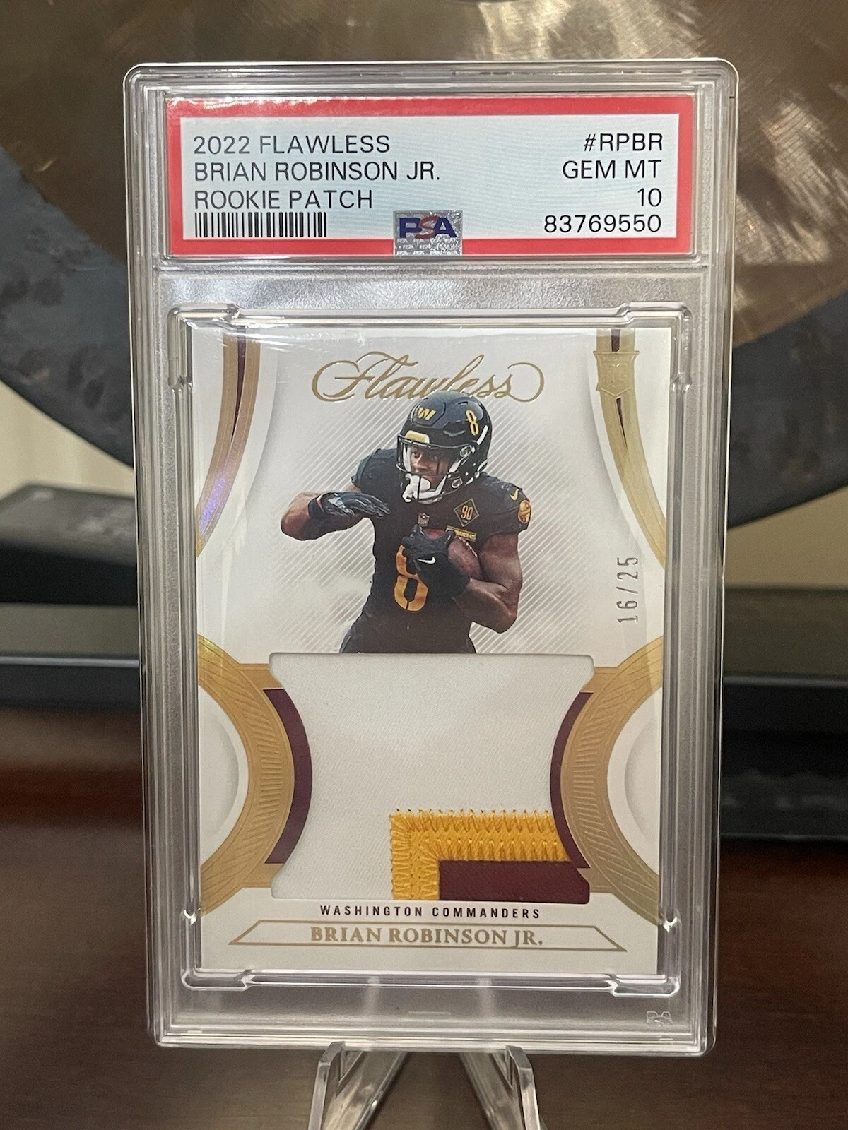 Brian Robinson Jr. Panini Flawless Rookie Patches #RPBR Base