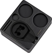 Normcore Compact Tamping Station for 51mm 54mm Portafilter Espresso (Black Oak)