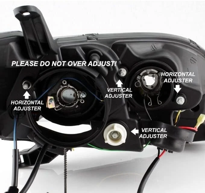 Faros para Toyota Sienna 2011-2017 proyector LED DRL carcasa negra izquierda+derecha Foto 3 de 4