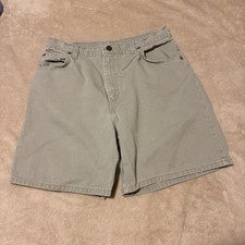 VTG Levi s 951 Relaxed Fit Orange Tab Shorts Women s Green Sz 12 Made In USA