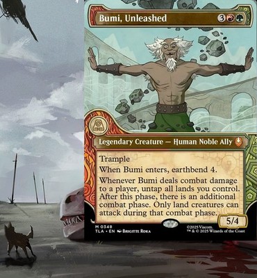 Bumi, Unleashed Commander Deck Earthbend Land Creatures MTG Magic Custom EDH Alt