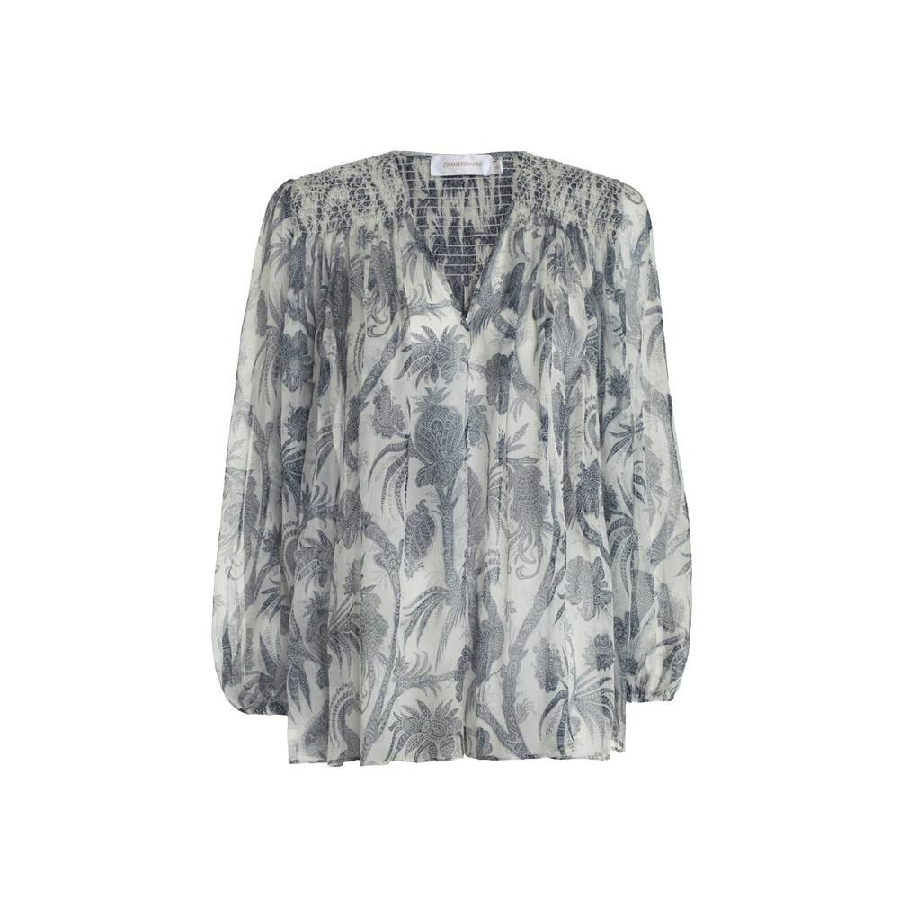 BNWT ZIMMERMANN 'Adorn' Smock Blouse - Silk - Size 1 (Aus 10) - $450