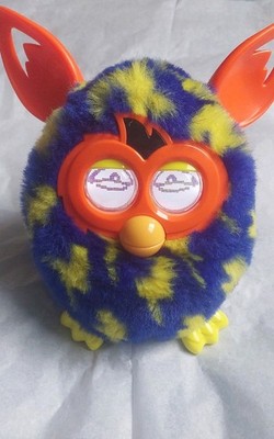 2012 Hasbro Furby Boom -*Tested & Working*- Blue / Lightning Bolts
