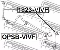 1823-VIVF STABILISATOR STABI KOPPELSTANGE VORNE FEBEST FÜR NISSAN PRIMASTAR - Bild 3 von 6