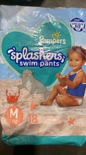 Pampers Splashers Disposable Swim Pants-Medium-20-33lbs 18 Per Package