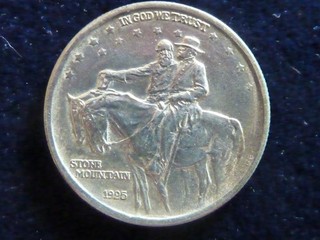 1/2 Dollar 1925 Stone Mountain Memorial Silber ! vz !! RR !!
