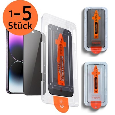 Panzerfolie Schutzglas Blickschutz für iPhone 18 17 16 15 14 13 12 11 Pro Max XR