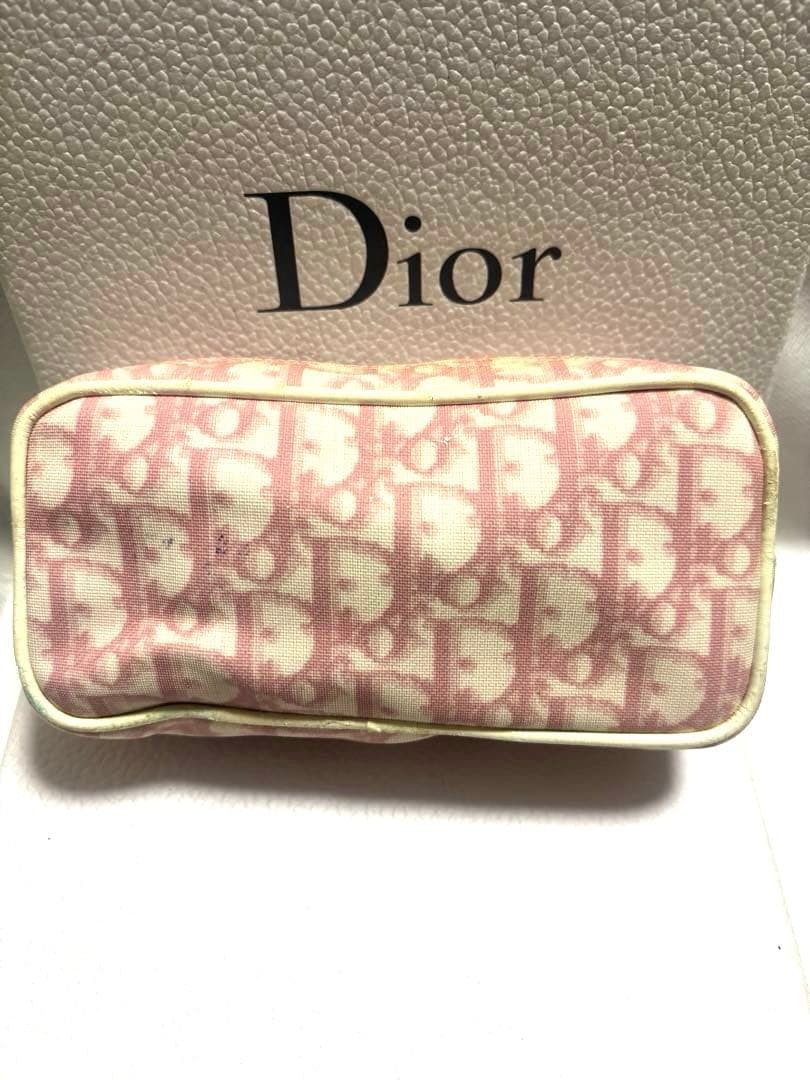 Christian Dior Cosmetic Pouch Canvas Pink Trotter Compact Women's Authentic thumbnail 18
