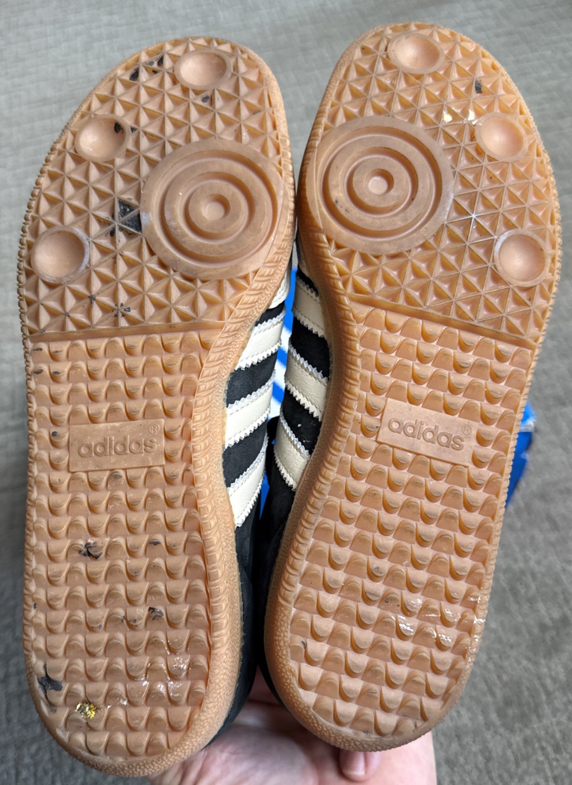 Adidas Samba OG Womens 8 Black/ Cream Silver Metallic IE5836 Rare Color In Box thumbnail 8