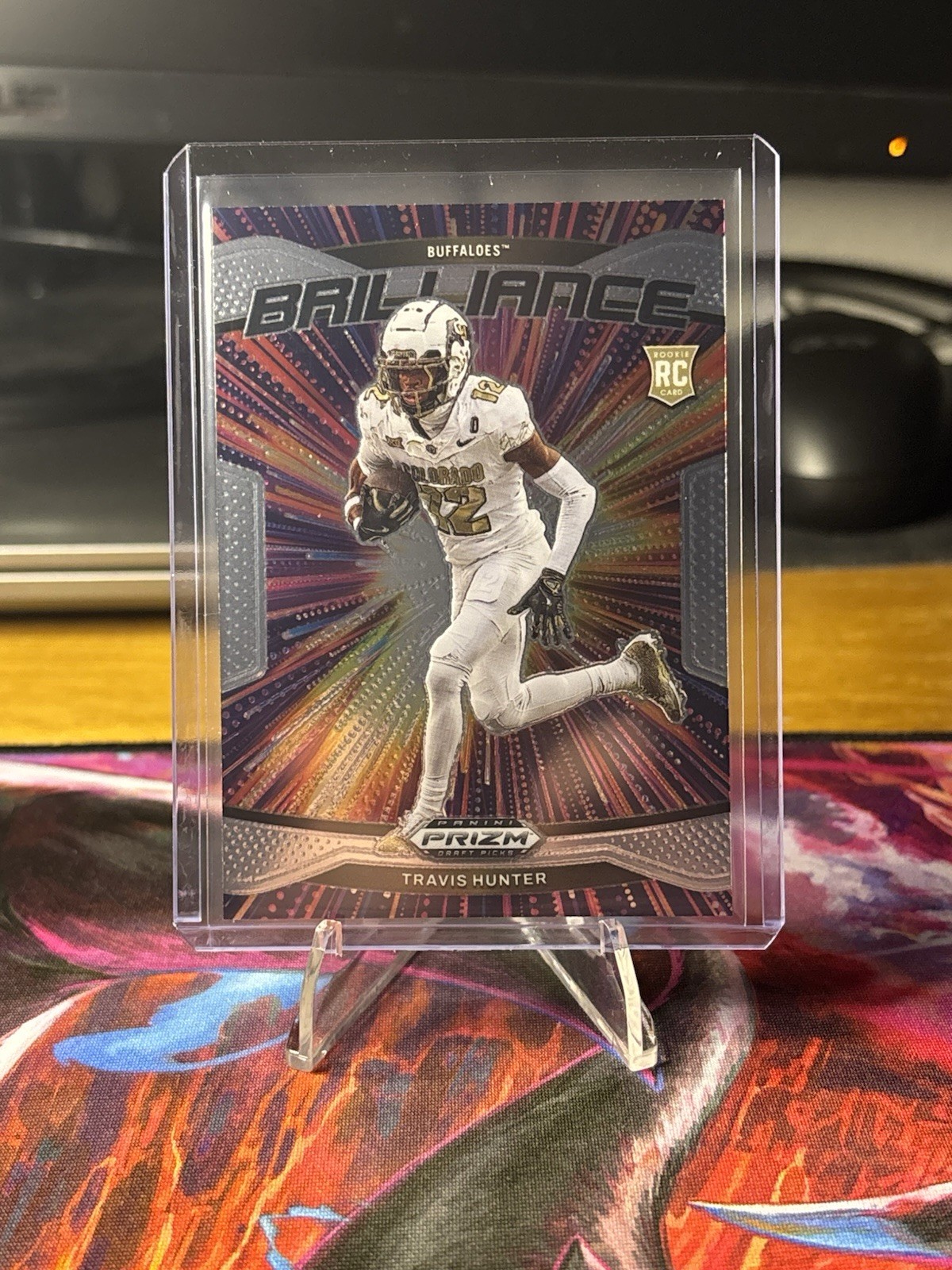 2025 Panini Prizm Draft Picks Travis Hunter RC Rookie Brilliance Insert