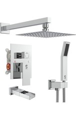SR SUN RISE 12 Inches All Metal Square Shower...