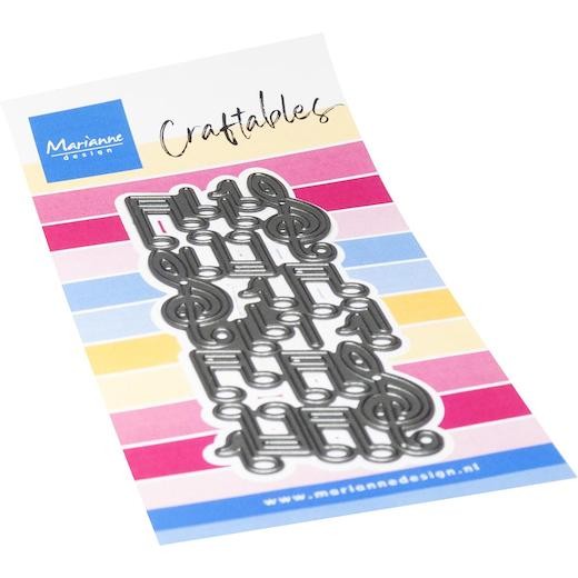 Marianne Design Craftables Punch XL Cutting Dies - Music CR1694