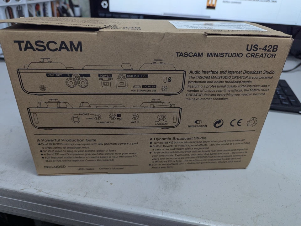 Tascam Ministudio Creator US-42B - Image 2 of 4