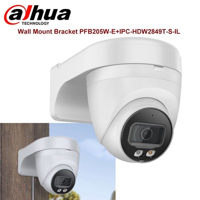 Dahua 4K 8MP Full Color+IR WizSense POE Mic IP Camera + PFB205W-E Mount Bracket