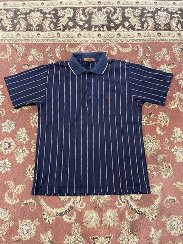 Missoni Sport, Vintage Missoni Sport Vertical Stripe Polo Shirt