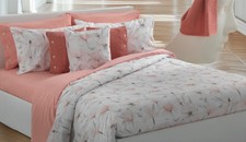 Bellora Completo lenzuola matrimoniali in percalle di puro cotone made in italy 