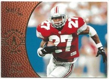 EDDIE GEORGE - 1996 Pinnacle Select - Football Rookie Card #168- Oilers (2862a). rookie card picture