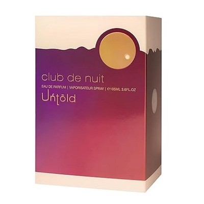 @ Armaf Club De Nuit Untold Eau De Parfum EDP 105ML G950