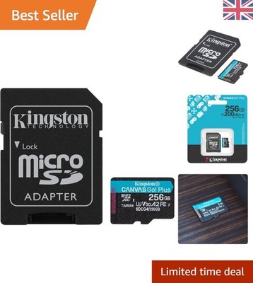 Blitzschnelle 256GB Canvas Go Plus microSDXC Karte - Perfekt für Abenteurer