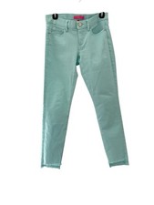 Lilly Pulitzer South Ocean Cropped Skinny Pants Size 2 Whisper Blue