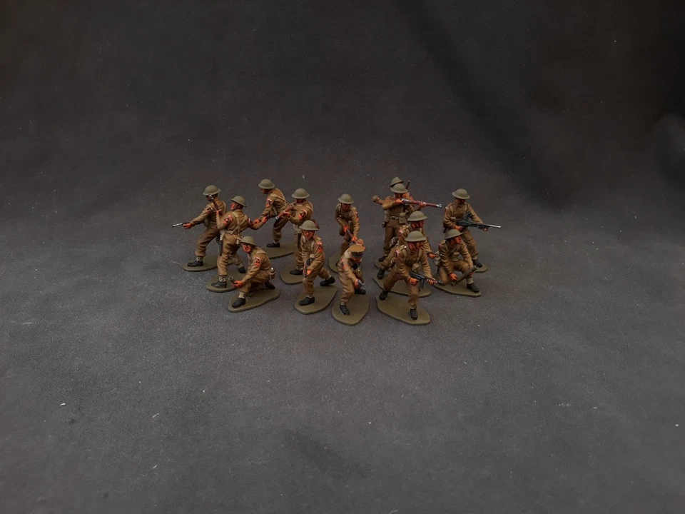 airfix British infantry WWII 1/32 hand painted compatible with mars deetail - image 2 of 4