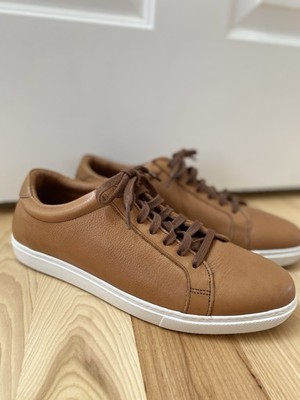 Allen Edmonds Courtside Sneakers Men s 8.5 in Chili Leather Brown