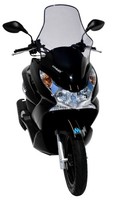 Honda 125 PCX-10/13 Hoches Bulle Ermax Windschutzscheibe Klar Schwarz 0101P18