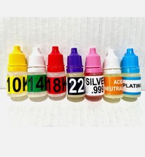 A Gold Silver Platinum Testing Kit Test 10K  14k 18K 22K .999  platinum Jewelry
