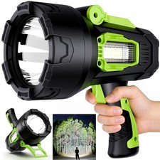 Rechargeable Handheld LED Spotlight 2M Lumens Super Bright Green Light