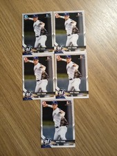 2018 Bowman Chrome Draft Brice Turang Prospect 1st Bowman (5 Card Lot) Brewers