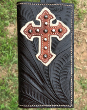 Rodeo Wallet w/Cross Brown