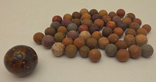 Vintage /Antique Clay Bennington Shooter Marble Plus Other Clay Marbles Lot