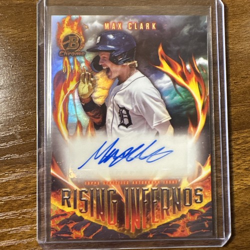 Max Clark #RIA-MC 2024 Bowman Rising Infernos Autograph card