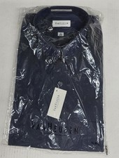 NEW Van Heusen Button Down Dress Shirt  Black  16 34/35