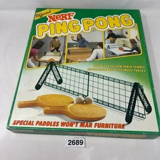 Official Nerf Ping Pong Table Tennis Game - Parker Brothers COMPLETE VTG 1982