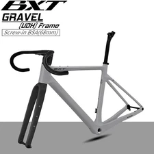 BXT Carbon Fiber Bike Fremes for Gravel Bike 700Cx45C Gravel Bike Frameset BSA