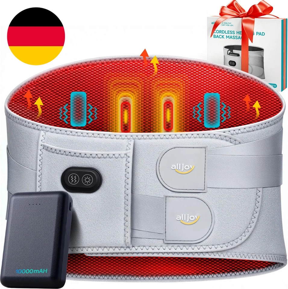ALLJOY Wärmekissen Zur Linderung Von Rückenschmerzen, 170 Cm, 10.000 Mah Netztei