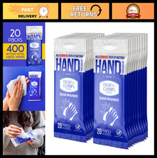 Sensitive Skin Wet Hand Wipes with Aloe  Vitamin E, 400 Count, Blue - Moisturiz