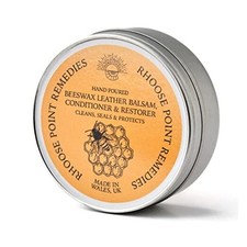 Beeswax Leather Conditioner Restorer  Polish - Hand 3.5 fl oz - Standard Tin