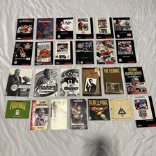 25 Video Game Manual LOT Super Nintendo, Genesis, SNES, NES More