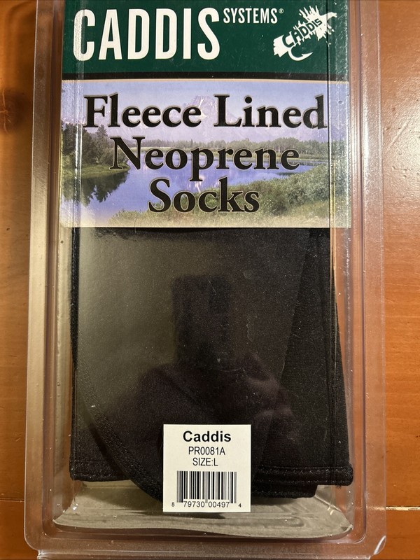 Caddis Fleece Lined Neoprene Socks Large 